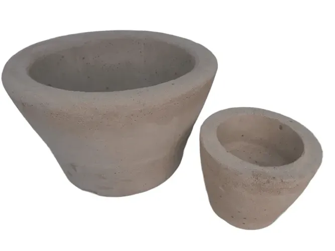 VASOS DE CIMENTO (NOVO) - 02 UNIDADES