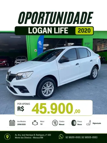 Renault Logan Life Flex 1.0 12V 4P Mec. 2020