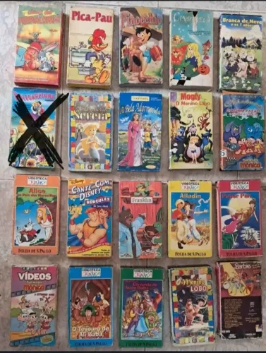 Lote VHS DESENHOS PAPERBOX