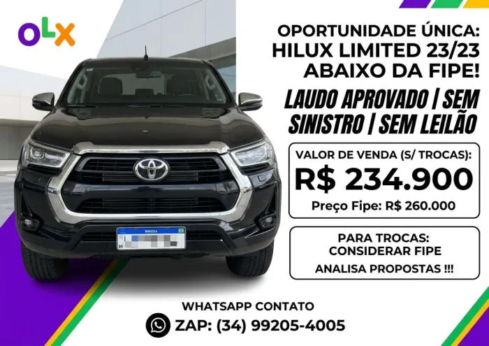 Toyota Hilux CD SRX Limited 4X4 2.8 TDI Die.aut 2023