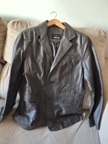 Blazer de couro legítimo 