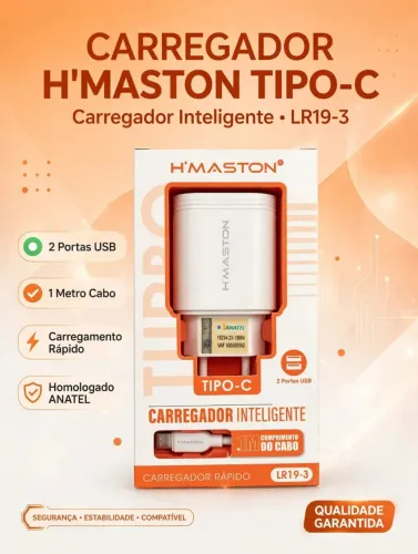 Carregador celular tipo C