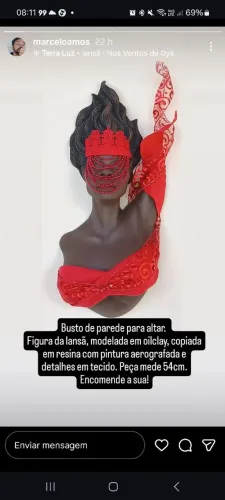 Busto de Parede Iansã 