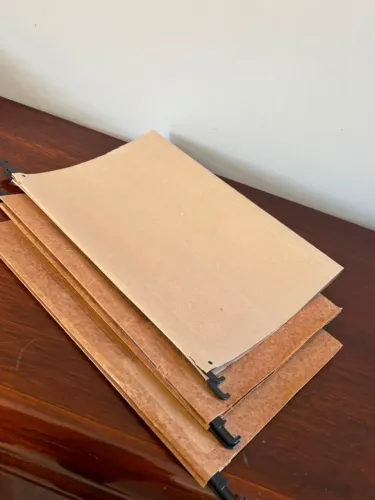 Pastas suspensas - Papel Kraft - p/ arquivo