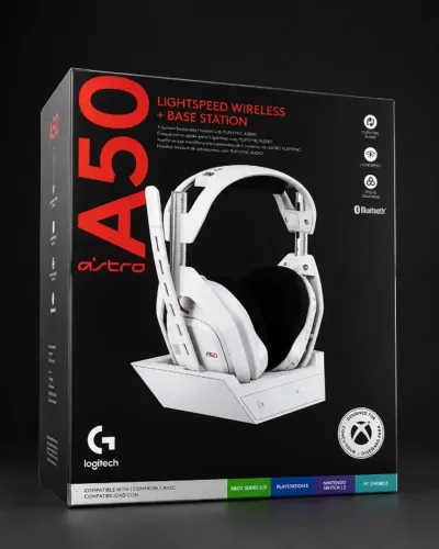 Headset Gamer Logitech G Astro A50 - Branco