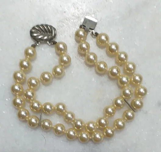 Pulseira 2 voltas Pérolas de Maiorca 