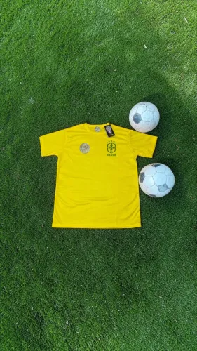CAMISETA DRYFIT BRASIL AMARELA
