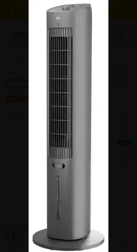 Climatizador De Ar Wap Air Fresh 4 Em 1 De Torre Cor Cinza