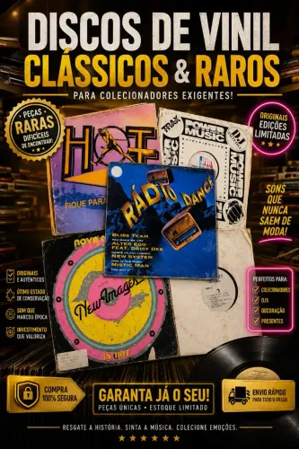 5 Discos de Vinil Antigos em ótimo estado.