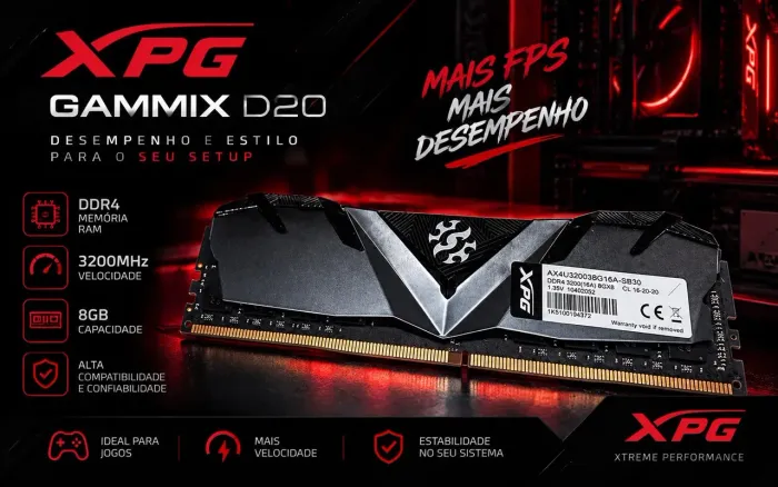 Memoria Ram DDR4 Alta Performance Xpg 3200mhz