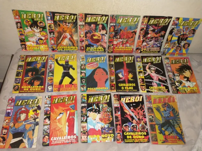 Heroi 6 17 Gold 24 26 28 30 32 36 37 43 46 49 50-53 55 Revista antiga anos 90