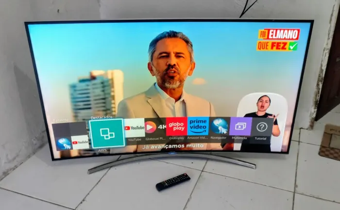 Tv 55 Samsung smart 4k perfeita sem detalhe toda original