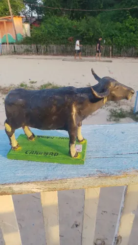 Bufalo Carabao em cerâmica