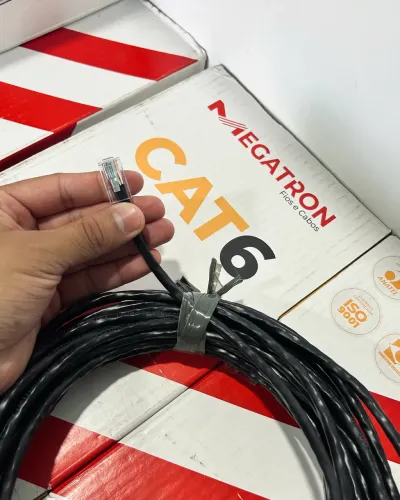 Cabo de Rede Internet 15 Metros CAT6 100% cobre -RJ45