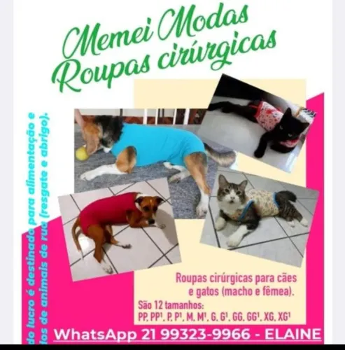 Roupa cirúrgica pet