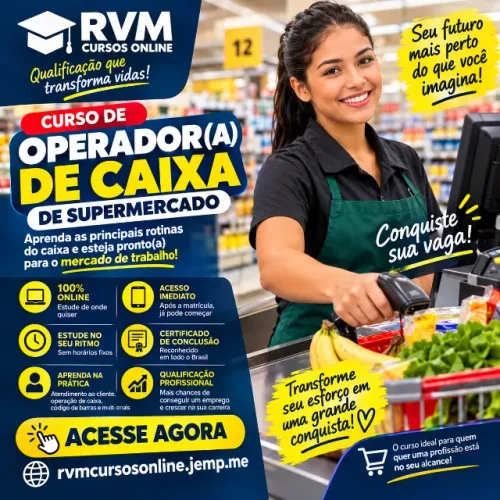 Curso de Operador de Caixa de Supermercado Online