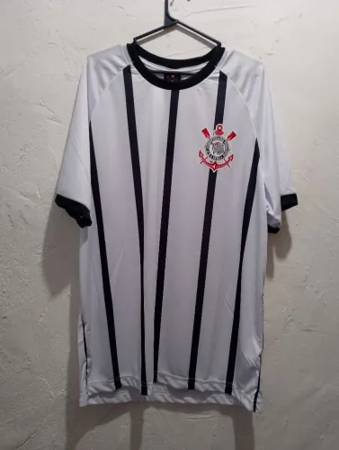 Camiseta G Corinthians Torcedor Licenciada Winner SCCP - Branca e Preta