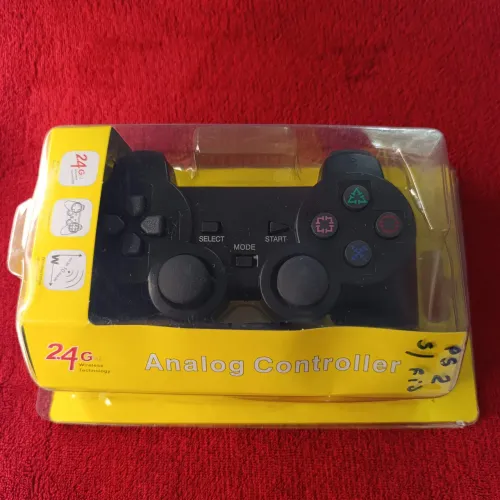 Controle PS2 Sem Fio 2.4GHz - Novo na Caixa (Liberdade pra Jogar!)
