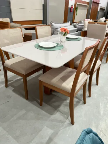 Mesa 1,40 com 4 Cadeiras de Tela NOVO PRONTA ENTREGA