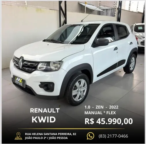 Renault Kwid Zen 1.0 Flex 12V 5P Mec. 2022