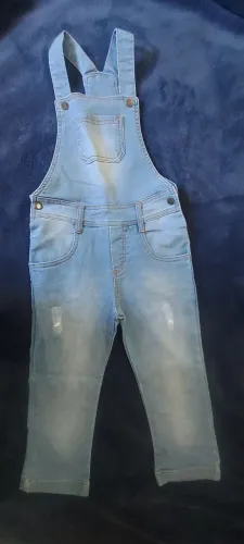 Jardineira jeans Miniclo Tam 3