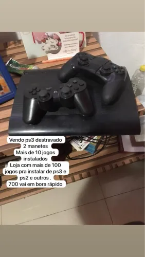 Vendo ps3 destravado