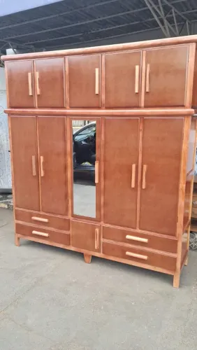 Guarda roupas casal madeira duplex 