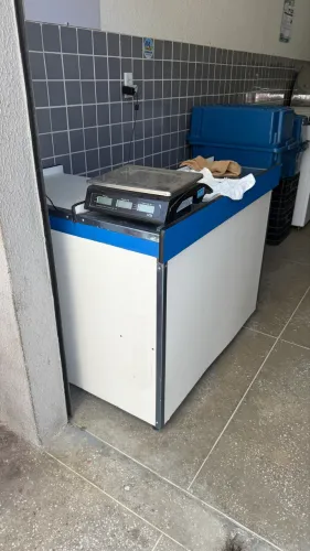 Balcão caixa e Balança, freezer