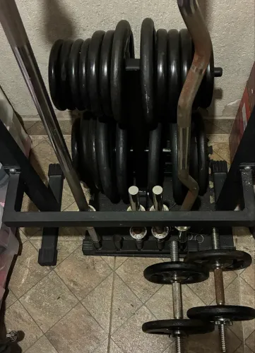 190 KG DE ANILHAS DE FERRO + BARRAS E HALTERES ? DESAPEGO