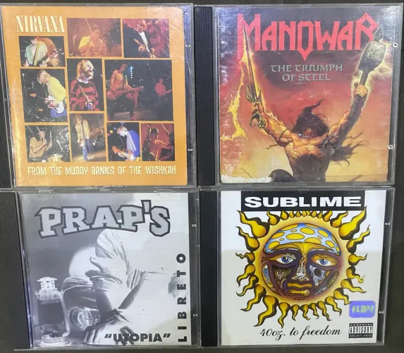 Cds rock, metal, valores na descrição 