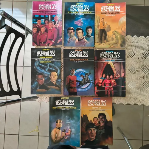 Lote Raro Star Trek / Jornada nas estrelas - 8 Livros Clássicos (Editora Aleph - Anos 90)
