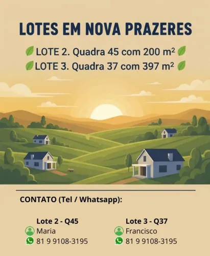 Repasso os dois lotes
