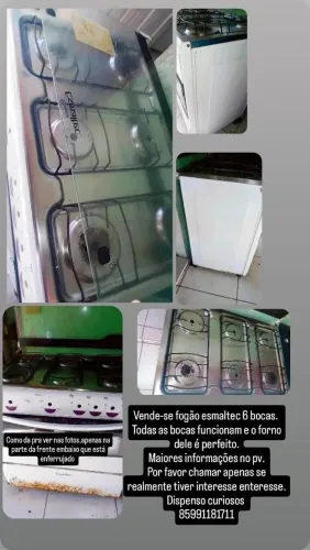 Fogão esmaltec