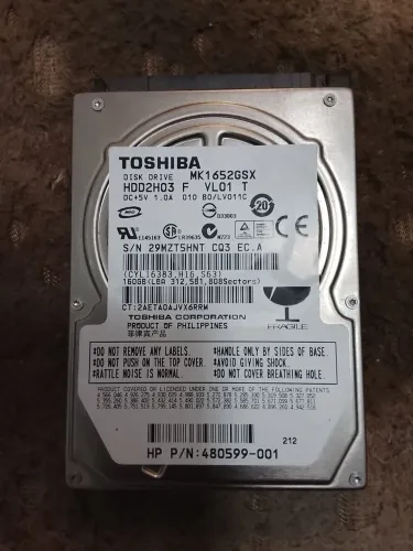 HD PARA NOTEBOOK TOSHIBA 160 GB