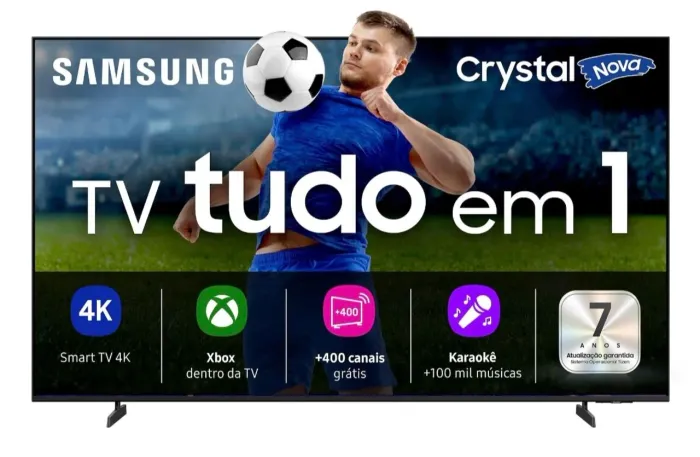 TV Smart Samsung 70 polegadas Crystal 4k UHD, nova apenas com 2 meses de uso!