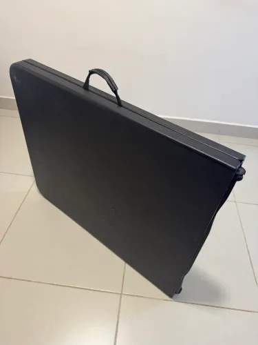 Mesa Dobrável Preta 1,80m Member's Mark
