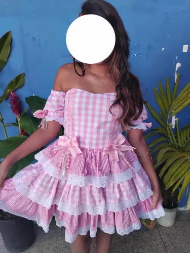 Vestido Junino de 10 a 12 anos