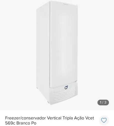 Freezer conservador vertical tripla ação 