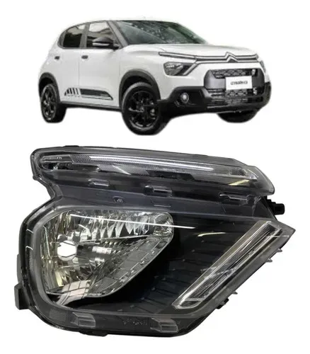 Farol Direito Citroen C3 Led 2022 A 2025 Original Direito/passageiro