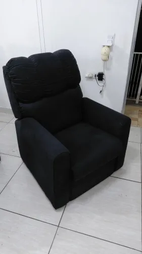 Poltrona Reclinável em Suede