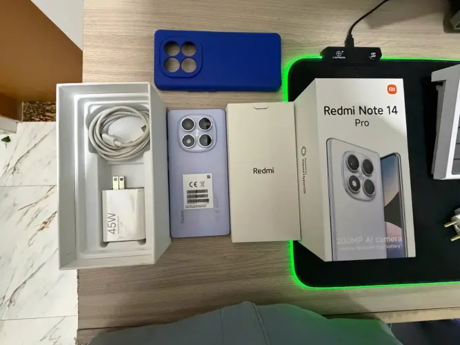 Xiaomi Redmi Note 14 Pro em estado de novo, completasso