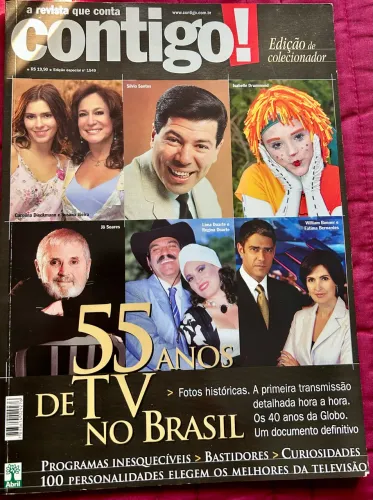 Revista Contigo! Especial 55 anos de TV no Brasil.