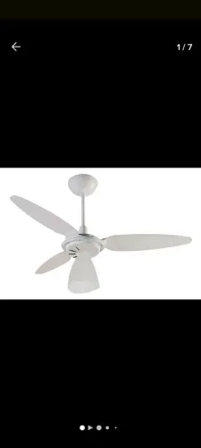 Ventilador de Teto Ventisol com Luminária - Branco