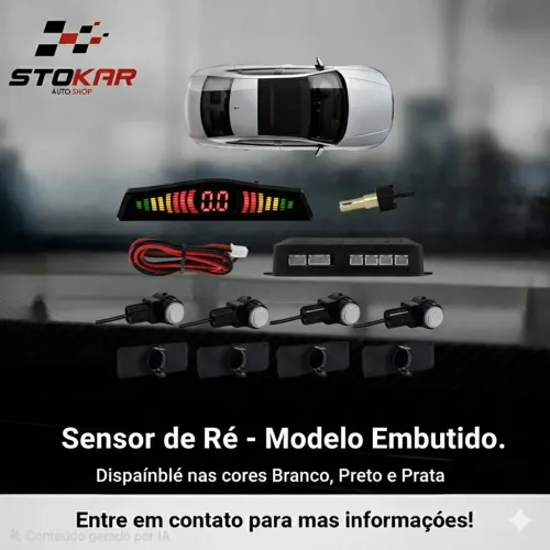 Sensor de ré / Estacionamento embutido