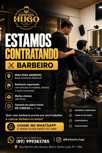Vaga para barbeiro !
