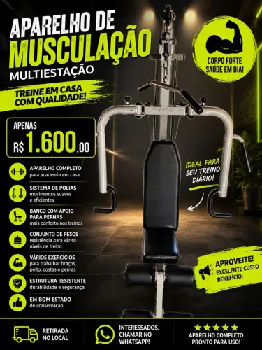 Aparelho de musculação 