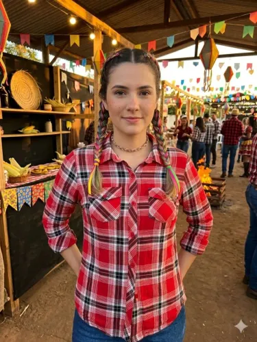 Camisa Junina feminina 