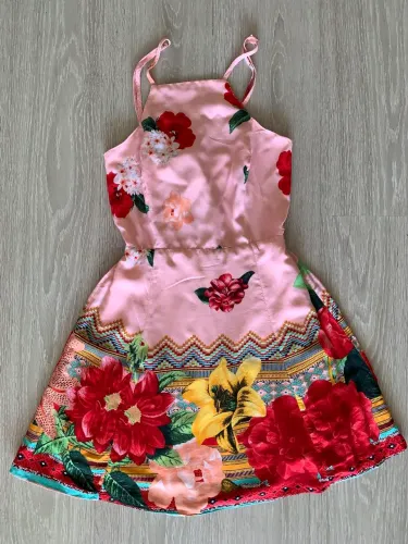 Vestido Viscose Ou Malha Estampado