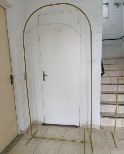 Suporte de ferro em formato de arco romano 2x1"