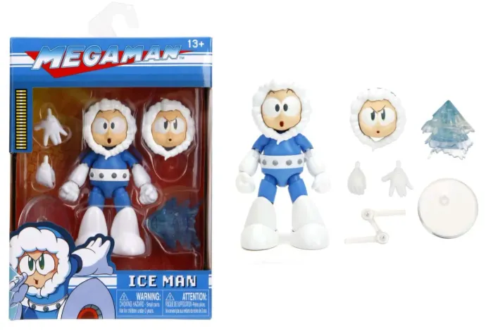Action Figure Boneco Ice Man do Mega Man Clássico 11 Cm Articulado Jada Toys Lacrado